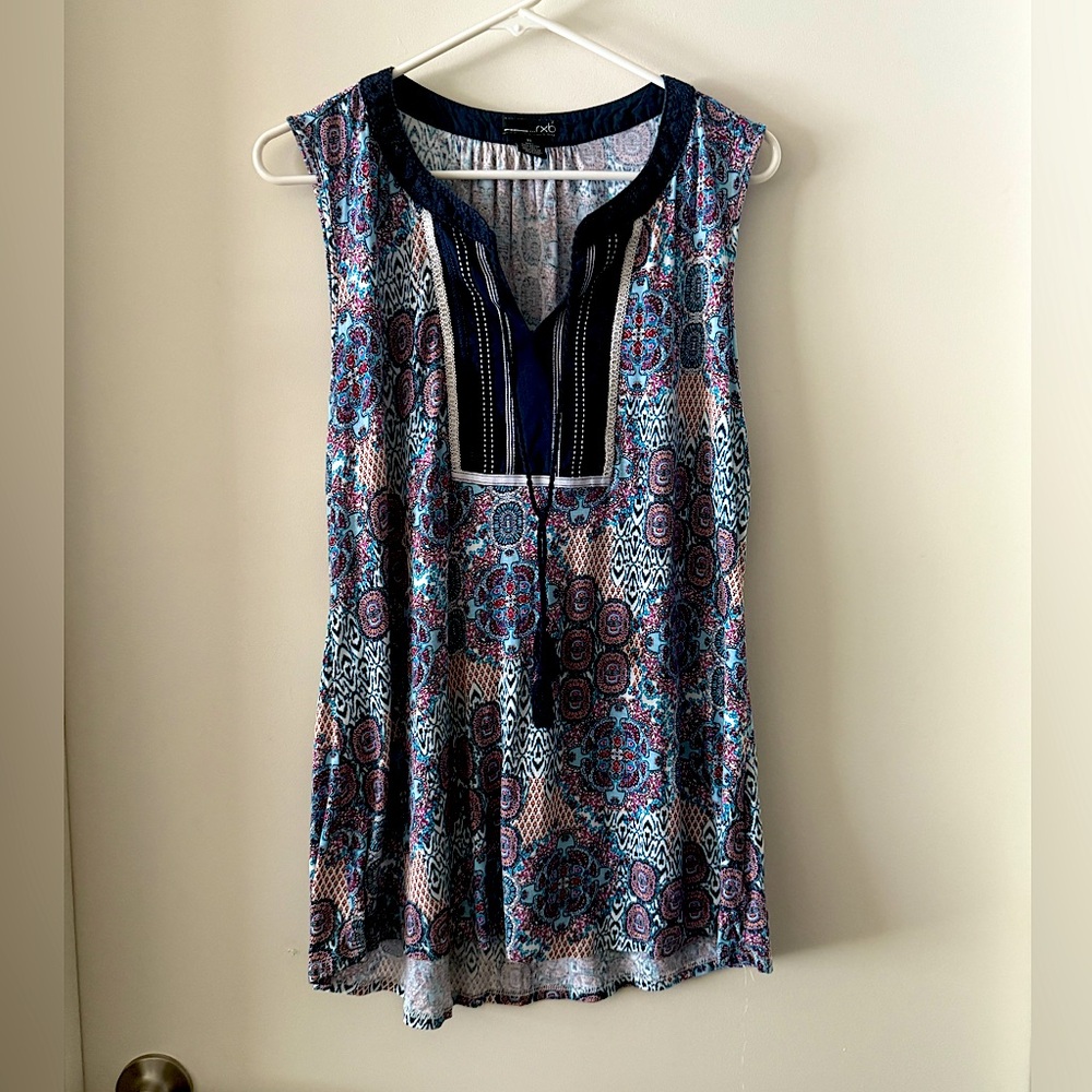 RXB Split V-Neck Swing Tank